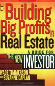 Cover of Building Big Profits in Real Estate by Suzanne Caplan