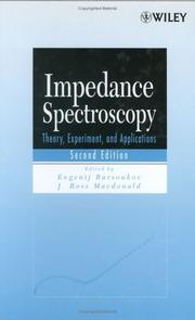 Cover of Impedance spectroscopy by Evgenij Barsoukov