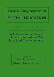 Cover of Concise encyclopedia of special education by Cecil R. Reynolds