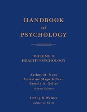 Cover of Handbook of Psychology, Health Psychology by Weiner, Irving B.