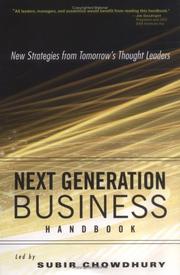 Cover of Next generation business handbook by Subir Chowdhury