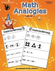 Front cover of Math Analogies Book 1 by Linda Brumbaugh