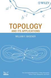 Front cover of Topology and Its Applications by William F. Basener