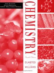 Cover of Chemistry, Student Solutions Manual by John A. Olmsted