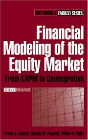Front cover of Financial Modeling of the Equity Market by Frank J. Fabozzi