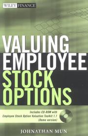 Cover of Valuing Employee Stock Options by Johnathan Mun