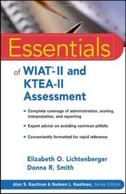 Front cover of Essentials of WIAT-II and KTEA-II assessment by Elizabeth O.  Lichtenberger