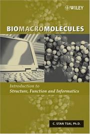 Cover of Biomacromolecules by C. Stan Tsai