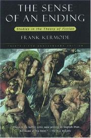 Front cover of The sense of an ending by Frank Kermode