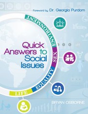 Front cover of Quick Answers to Social Issues by Bryan Osborne