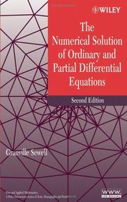 Cover of The numerical solution of ordinary and partial differential equations by Granville Sewell