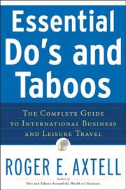 Cover of Essential do's and taboos by Roger E. Axtell