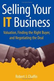 Cover of Selling your IT business by Robert J. Chalfin