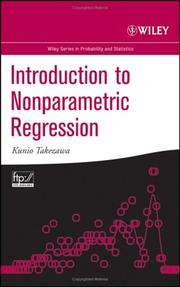Cover of Introduction to nonparametric regression by Kunio Takezawa