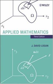 Cover of Applied mathematics by J. David Logan
