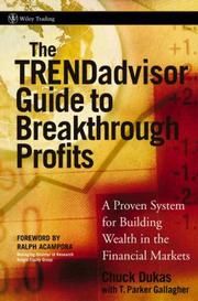 Cover of The TRENDadvisor guide to breakthrough profits by Chuck Dukas