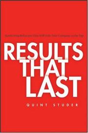 Cover of Results That Last by Quint Studer