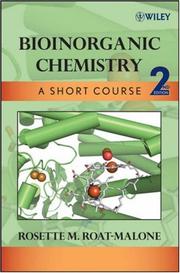 Cover of Bioinorganic Chemistry by Rosette M. Roat-Malone