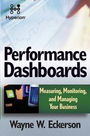 Cover of Performance Dashboards by Wayne W. Eckerson