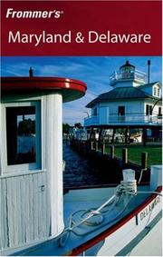 Front cover of Frommer's Maryland & Delaware by Mary K. Tilghman