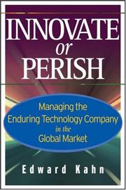 Cover of Innovate or Perish by Edward Kahn