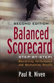 Cover of Balanced Scorecard Step-by-Step by Paul R. Niven
