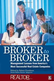 Front cover of Broker to Broker by Robert Freedman