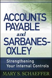 Cover of Accounts payable and Sarbanes-Oxley by Mary S. Schaeffer