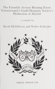 Front cover of The Farndale Avenue Housing Estate Townswomen's Guild Dramatic Society's production of Macbeth by David McGillivray
