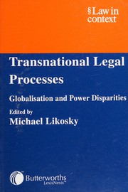 Cover of Transnational legal processes by Michael Likosky