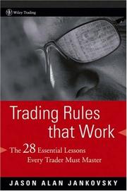 Cover of Trading Rules that Work by Jason Alan Jankovsky