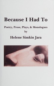 Cover of Because I had to by Helene Simkin Jara