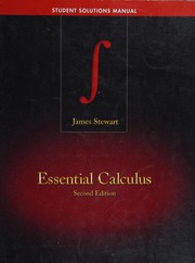 Cover of Essential Calculus by James Stewart