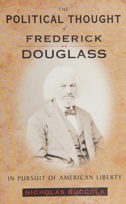 Cover of The political thought of Frederick Douglass by Nicholas Buccola