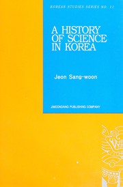 Cover of A history of science in Korea by Sang-un Chŏn