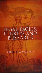 Front cover of Legal issues, turkeys and buzzards by Charles G. Vaccaro