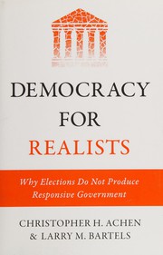 Cover of Democracy for realists by Christopher H. Achen