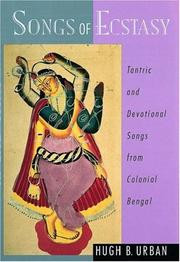 Cover of Songs of Ecstasy by Hugh B. Urban