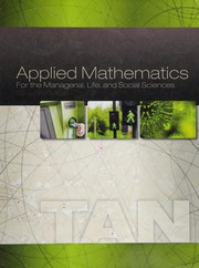 Cover of Applied Mathematics for the Managerial, Life, and Social Sciences by Soo T. Tan