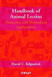 Front cover of Handbook of animal lectins by David C. Kilpatrick