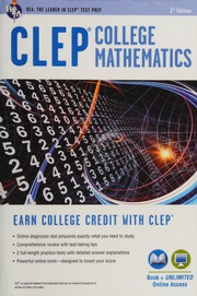 Cover of CLEP college mathematics by Mel H. Friedman