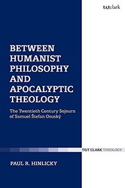 Cover of Between Humanist Philosophy and Apocalyptic Theology by Paul R. Hinlicky