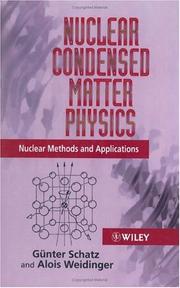 Cover of Nuclear condensed matter physics by Günter Schatz