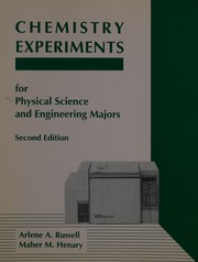 Front cover of Chemistry experiments for physical science and engineering majors by Arlene A. Russell