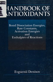 Front cover of Handbook of antioxidants by Evgeniĭ Timofeevich Denisov