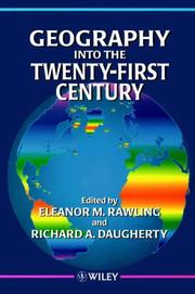 Front cover of Geography into the twenty-first century by Eleanor Rawling