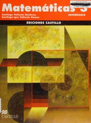 Front cover of Matemáticas 3 by Santiago Valiente Barderas