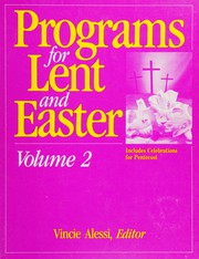 Cover of Programs for Lent and Easter by Vincie Alessi