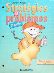 Front cover of Stratégies et problèmes, 3e[-6e] année by Colette G. Pellerin