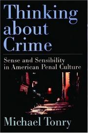 Cover of Thinking about Crime by Michael Tonry